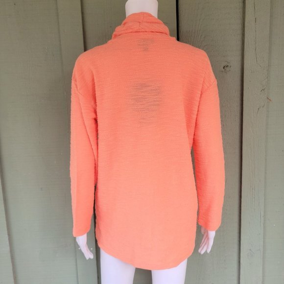 NWT JONES New York Peach Textured Funnel Neck Sweater S - Picture 4 of 5